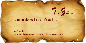 Tamaskovics Zsolt névjegykártya